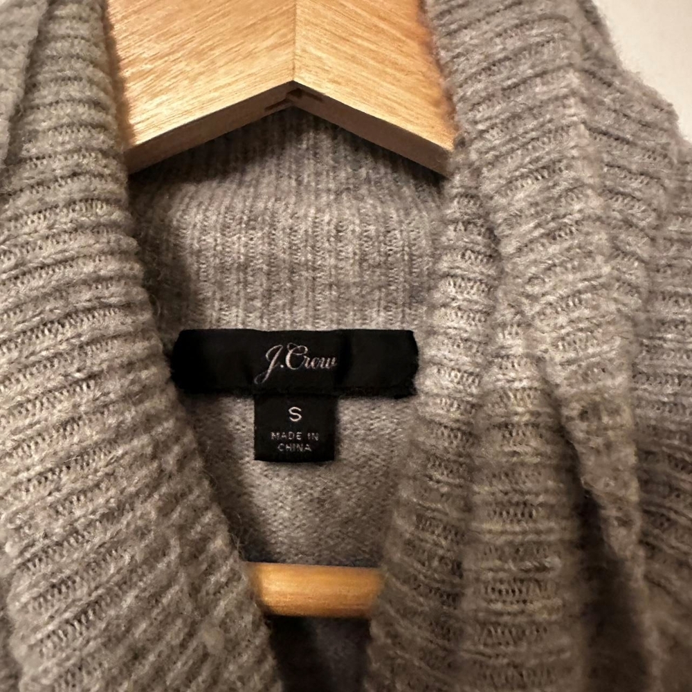 J. Crew Heather Gray Turtleneck Sweater - Picture 2 of 3